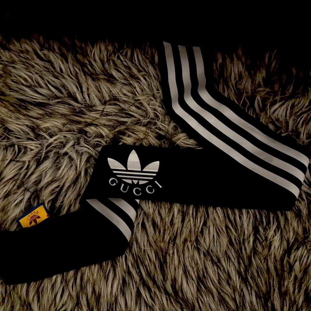 Authentic Gucci times Adidas Collab, scarf brand new with tags never worn